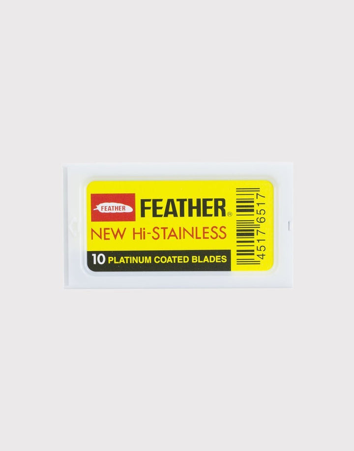 10 Blades of Feather Japan Hi-Stainless Double Edge Razor Blades SGPomades Discover Joy in Self Care