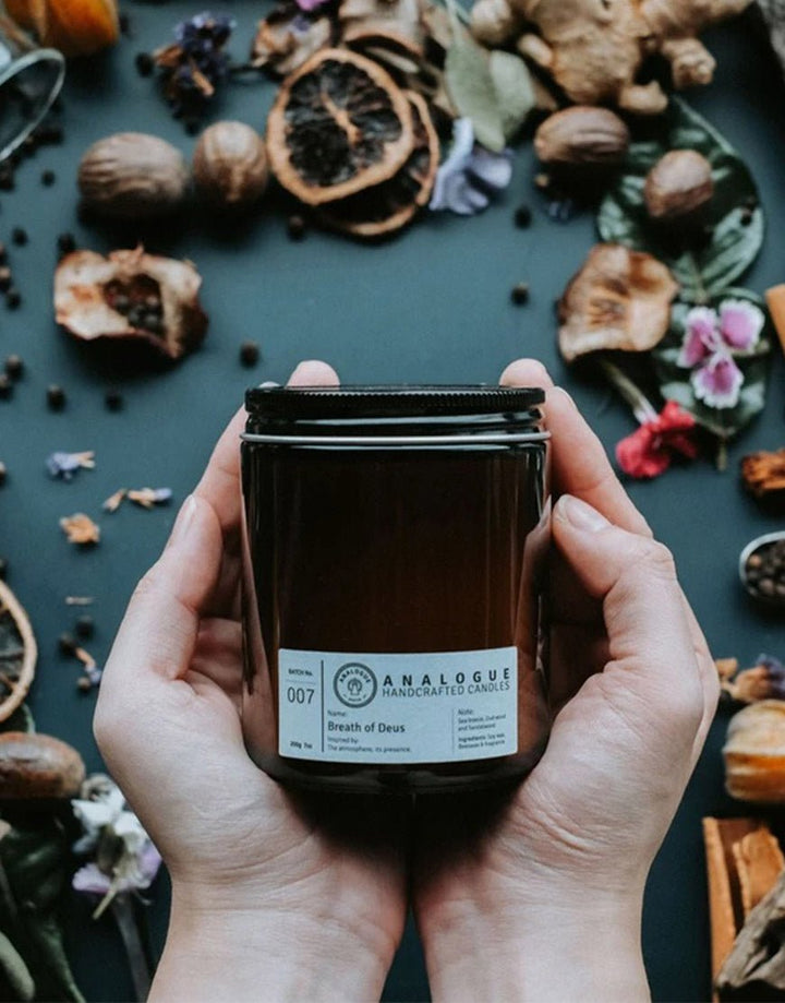 Breath of Deus Bee & Soy Wax Candle by Analogue Apotik SGPomades Discover Joy in Self Care