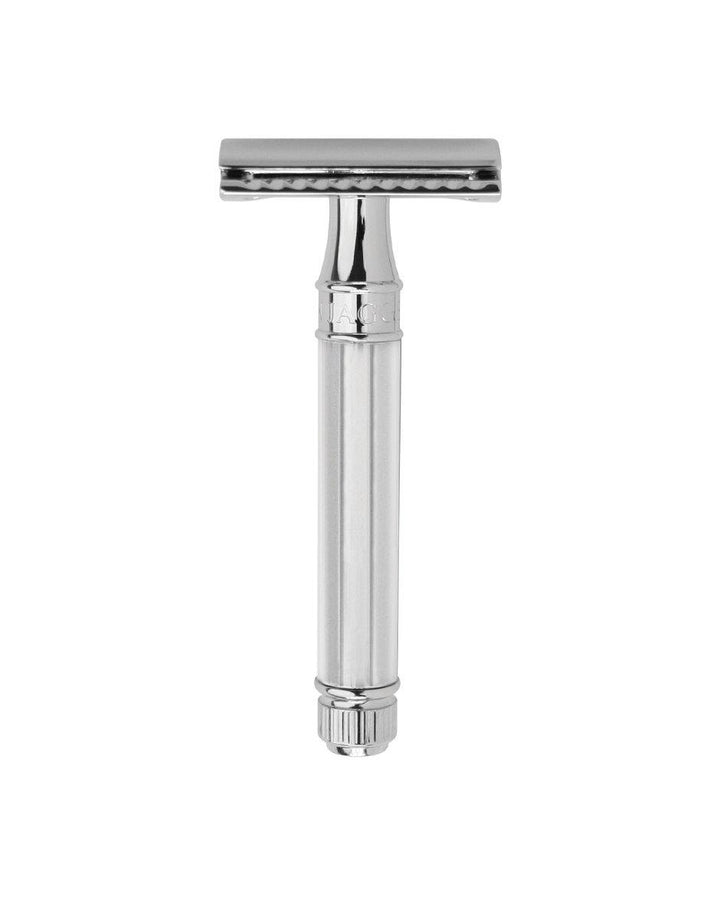 Edwin Jagger - DE Series - DE89 Chrome Octagonal Double Edge Safety Razor - SGPomades Discover Joy in Self Care