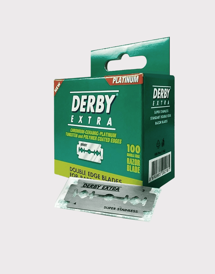 Derby Disposable Razor 100 Blades of Derby Extra Platinum Stainless Double Edge Safety Razor ...