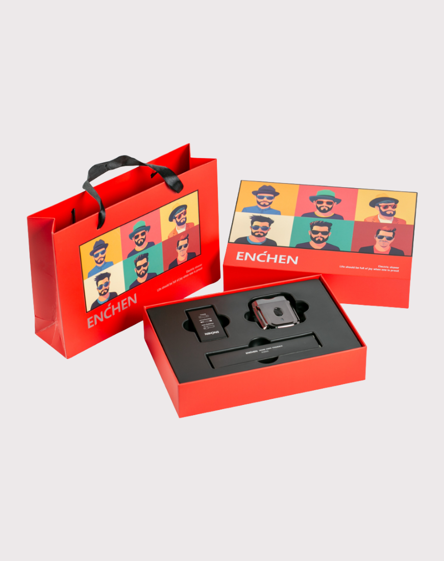 Enchecn Shaver Enchen Shaver Gift Set For Men - Mini 6 Electric Rotary Shaver + EN005 ...