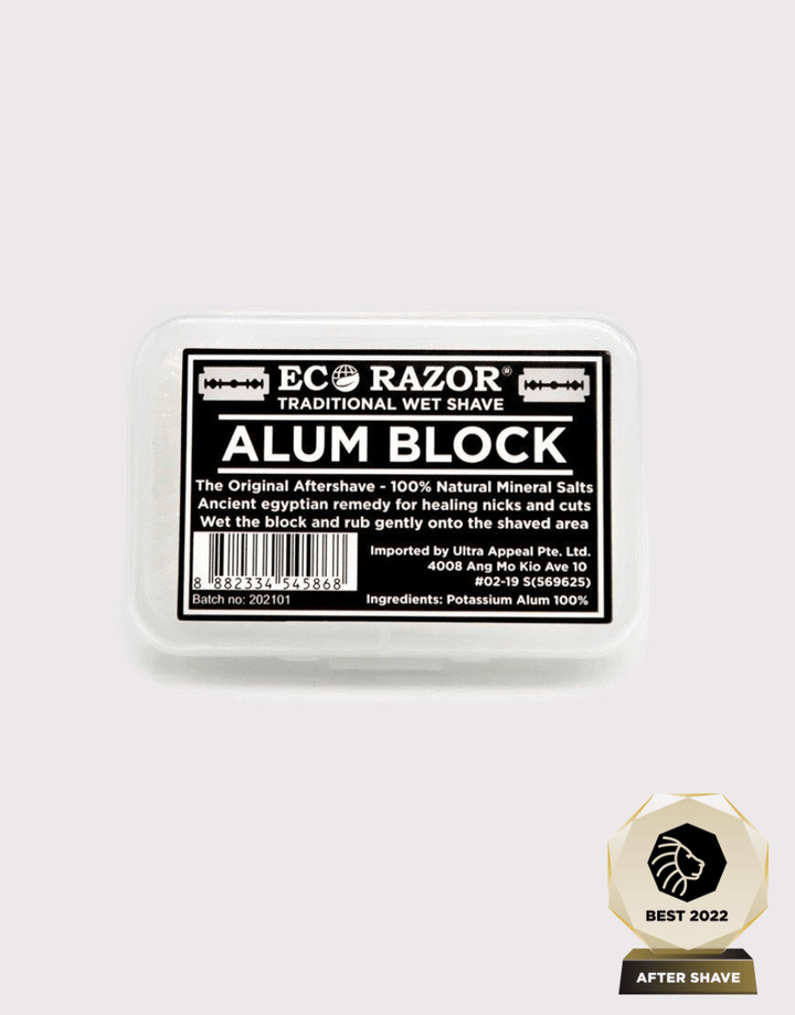 Eco-Razor Alum Block By Ubersuave SGPomades Discover Joy in Self Care