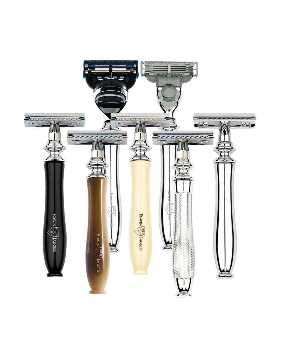 Edwin Jagger - Chatsworth Collection - Chrome Barley Double Edge Razor ...