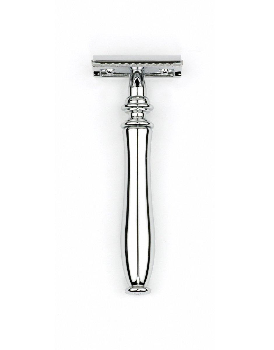 Edwin Jagger - Chatsworth Collection - Smooth Chrome Double Edge Razor ...