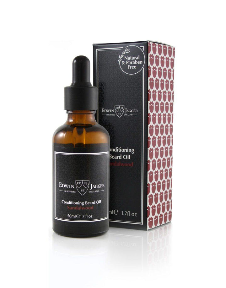 Edwin Jagger Conditioning Beard Oil 50ml (Sandalwood) - SGPomades Discover Joy in Self Care
