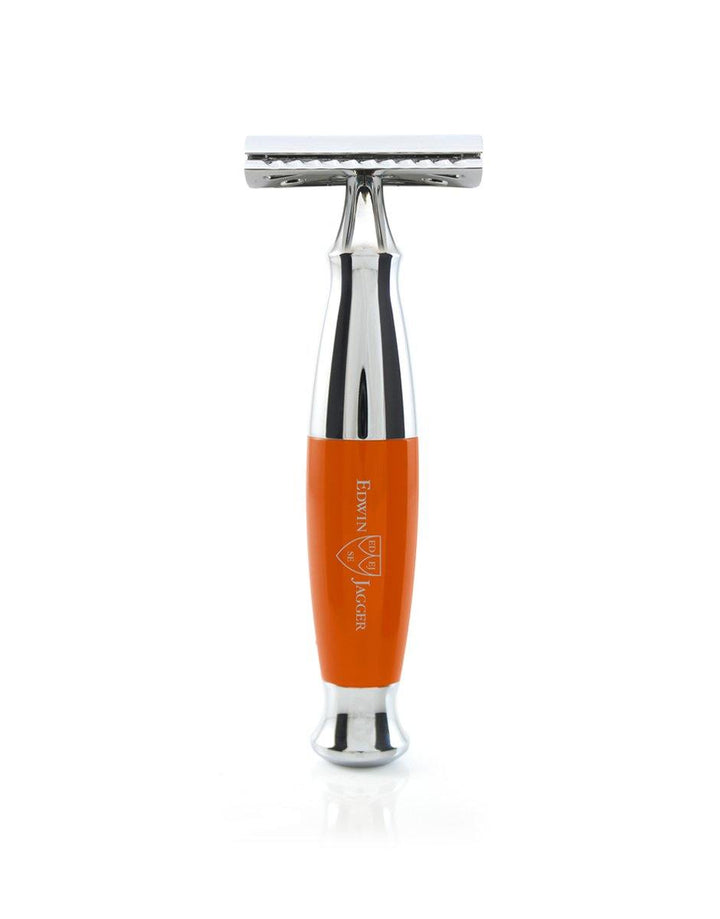 Edwin Jagger - Diffusion 36 Range - Orange & Chrome Double Edge Safety Razor - SGPomades Discover Joy in Self Care