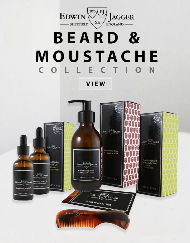 Edwin Jagger Tortoiseshell Beard & Moustache Comb SGPomades Discover Joy in Self Care