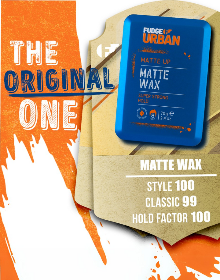 Fudge Urban Matte Wax Light, Flexible Hold All Day Styling, Non-Sticky