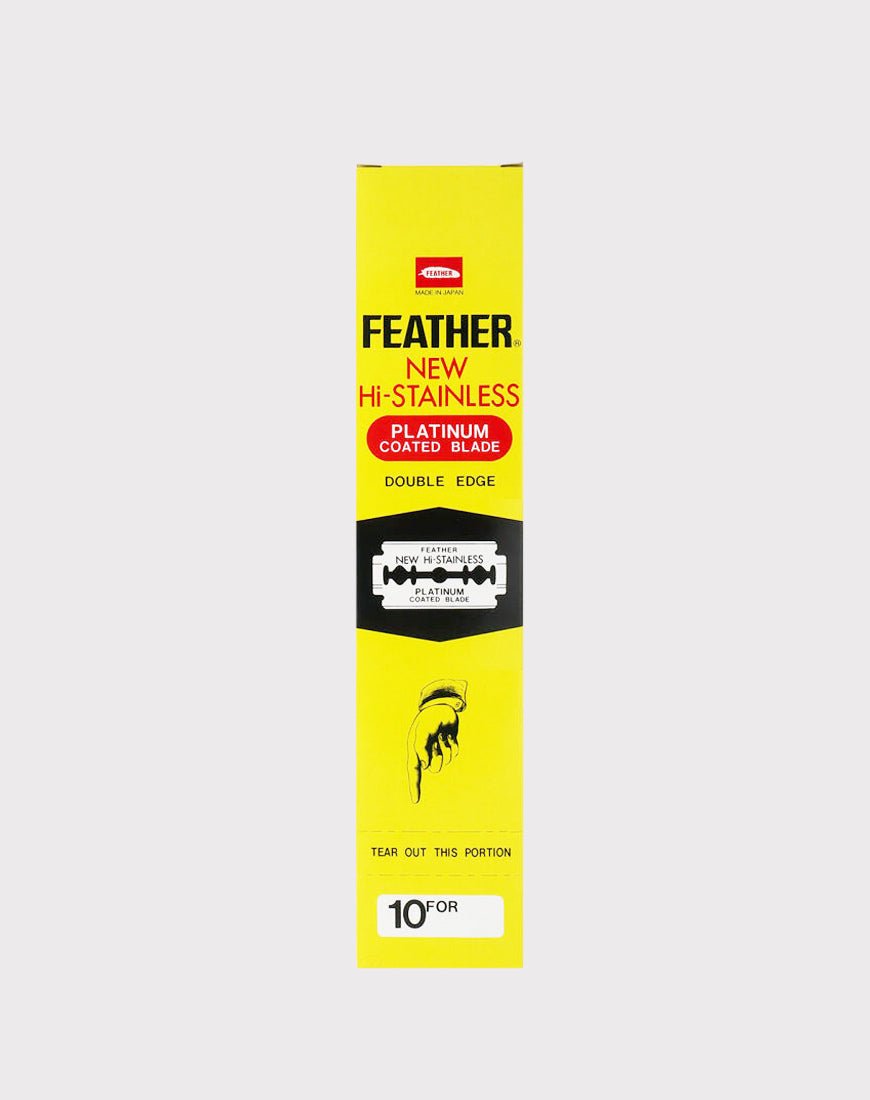 200 Blades of Feather Japan Hi-Stainless Double Edge Razor Blades ...