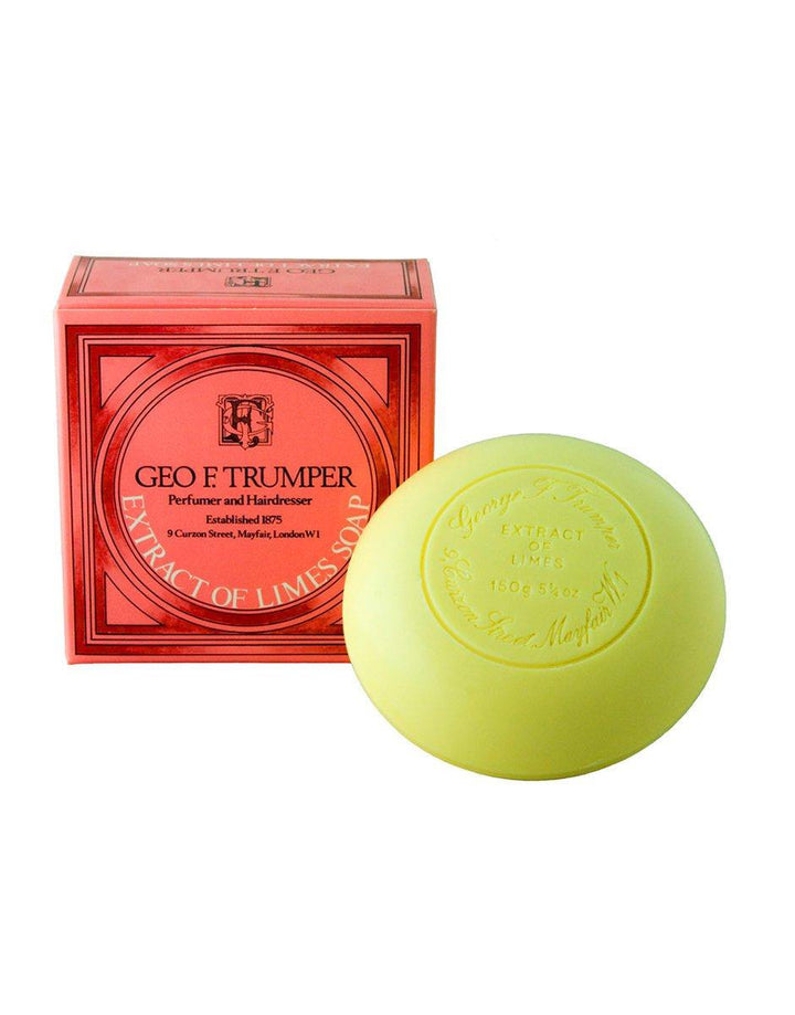 Geo. F. Trumper Traditional Extract of Limes Bath Soap 150g - SGPomades Discover Joy in Self Care