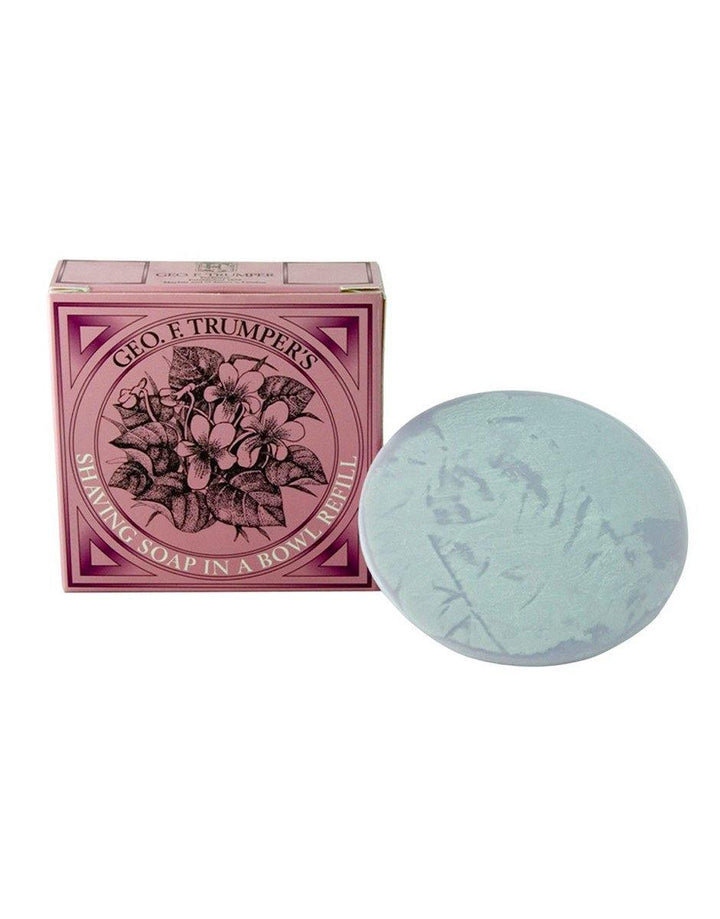 Geo. F. Trumper Violet Hard Shaving Soap Refill 80g - SGPomades Discover Joy in Self Care