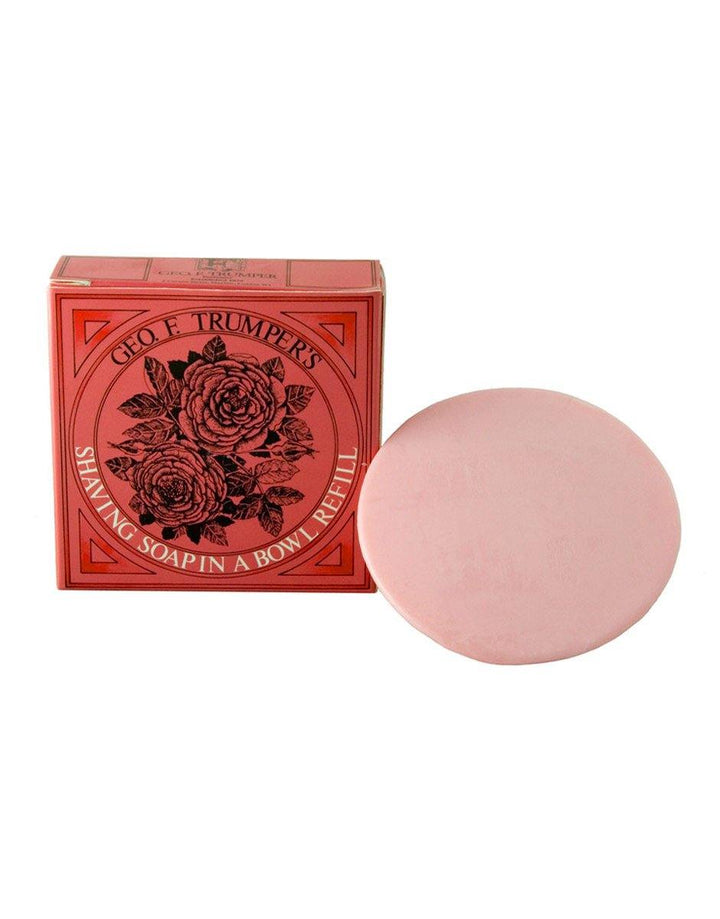 Geo. F. Trumper Rose Hard Shaving Soap Refill 80g - SGPomades Discover Joy in Self Care