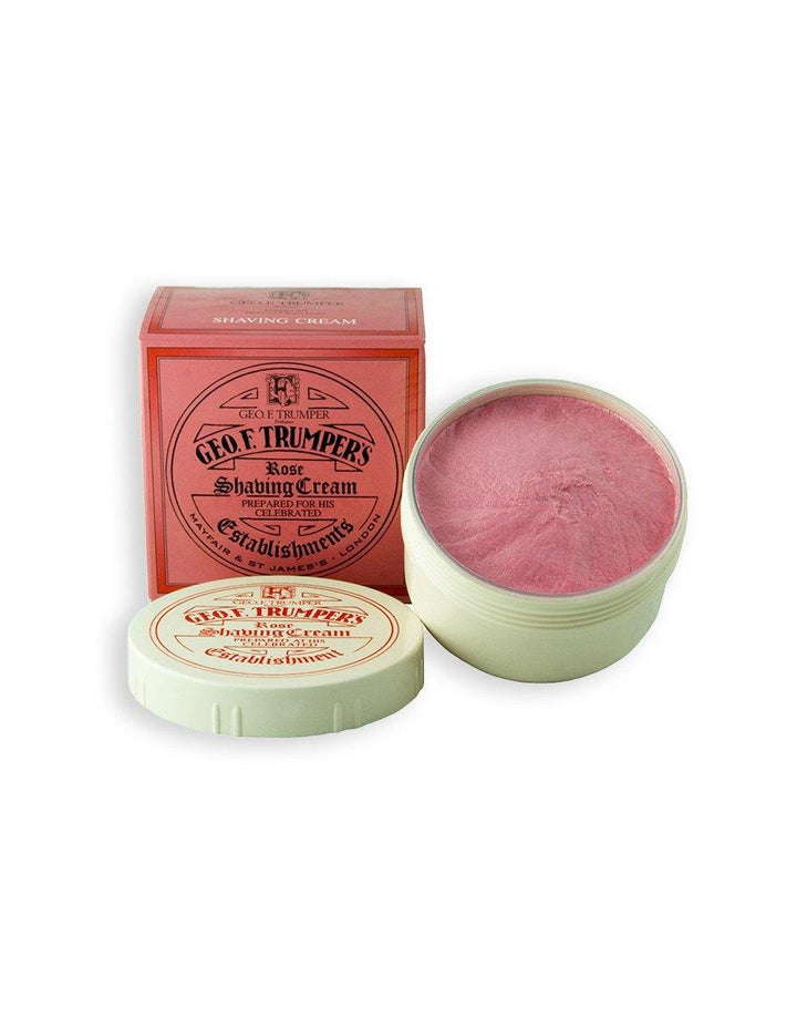 Geo. F. Trumper Rose Soft Shaving Cream Bowl 200g - SGPomades Discover Joy in Self Care