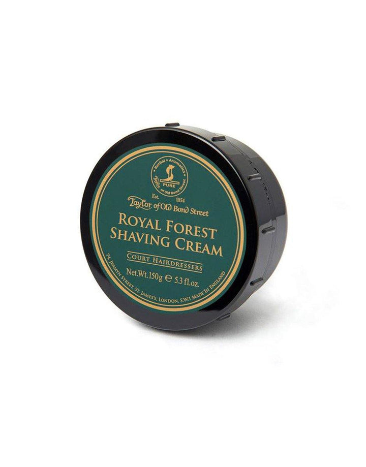 Taylor of Old Bond Street Royal Forest Shaving Cream Bowl 150g - SGPomades Discover Joy in Self Care