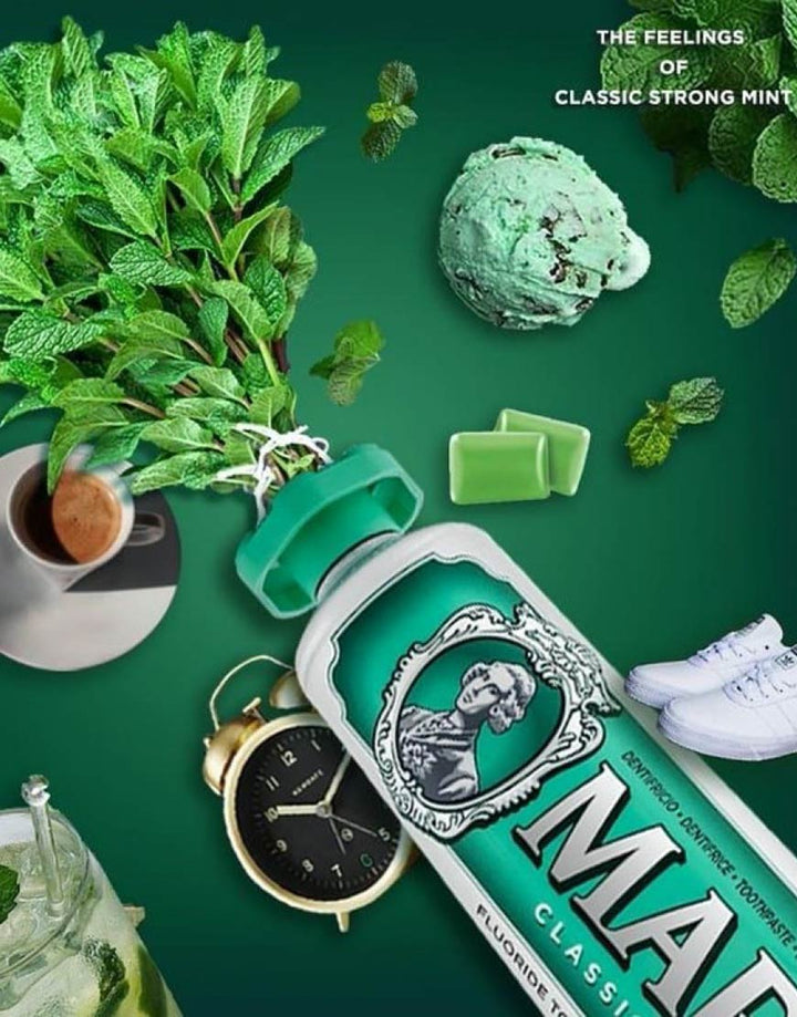Marvis Classic Strong Mint 85ml SGPomades Discover Joy in Self Care
