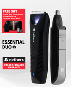 Nethers™ Essential Duo For Mens Private Manscaping, Shaving Body & Nose Hair
