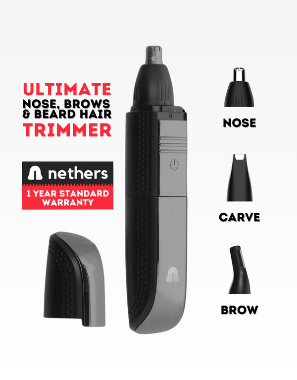 Nethers™ 3-In-1 Nose Trimmer - The Ultimate Nose & Face Trimmer For Nose, Eye Brows, Beard Hair