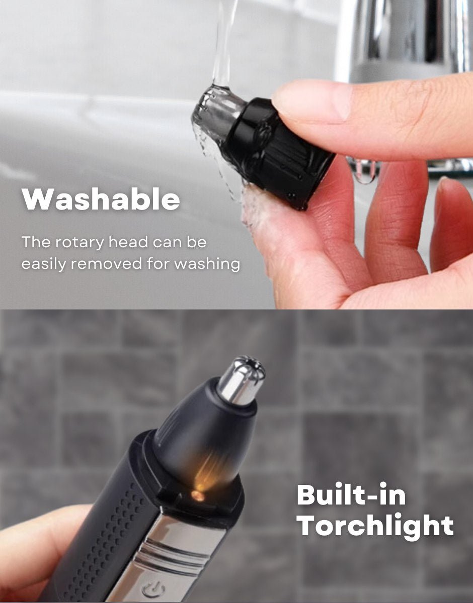 Nethers™ 3-In-1 Nose Trimmer - The Ultimate Nose & Face Trimmer For Nose, Eye Brows, Beard Hair