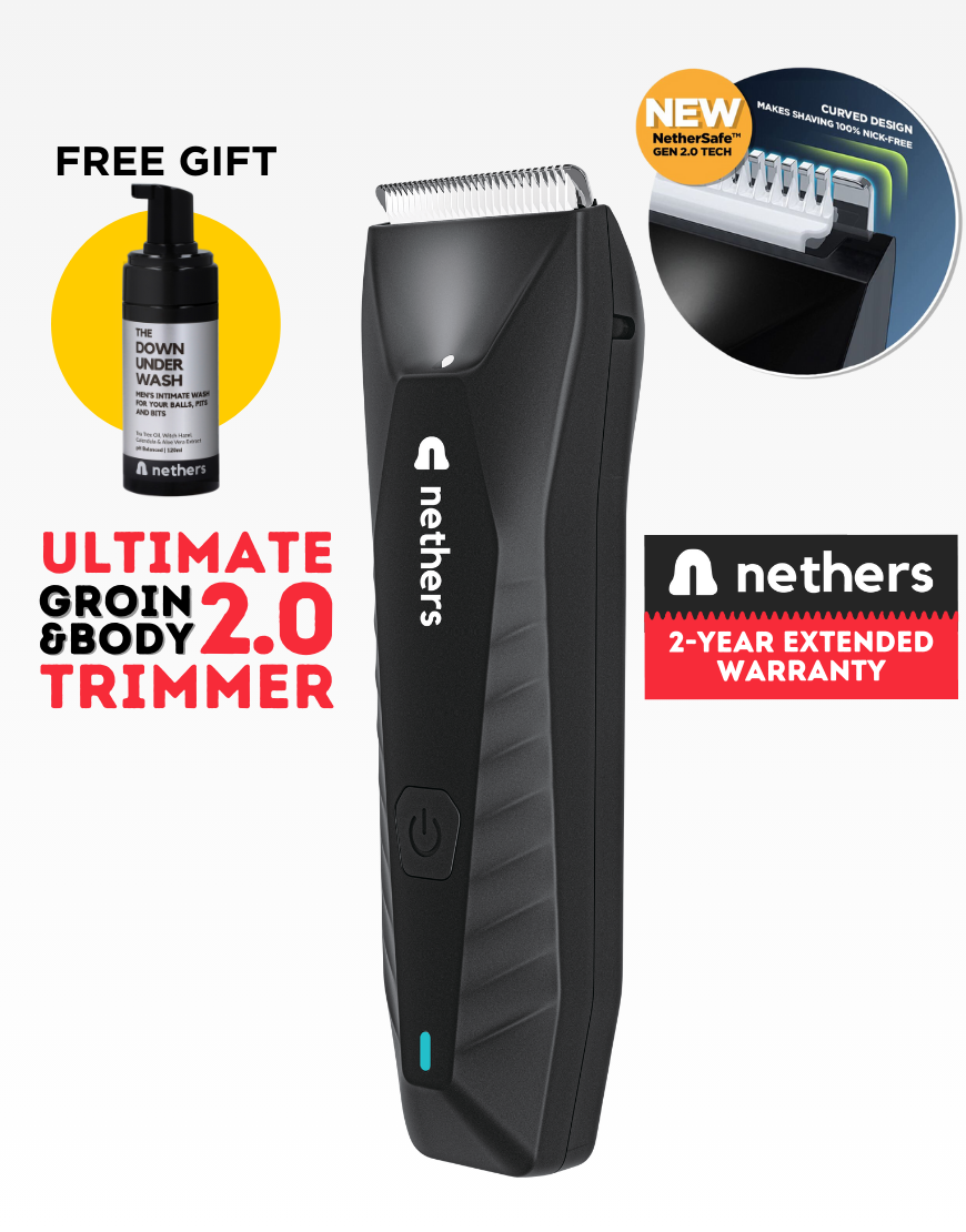 Nethers™ Undercut Trimmer 2.0 for Mens Private Manscaping & Shaving Body Hair