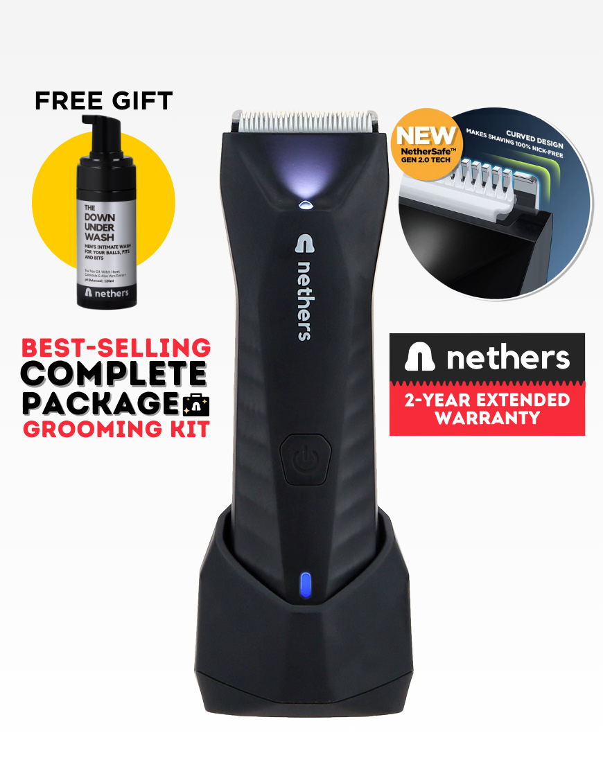 Nethers™ Undercut Trimmer 2.0 for Mens Private Manscaping & Shaving Body Hair