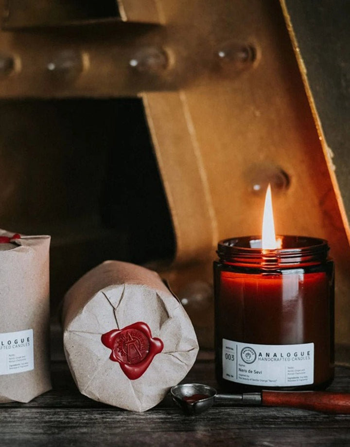 Nero de Sevi Bee & Soy Wax Candle by Analogue Apotik SGPomades Discover Joy in Self Care