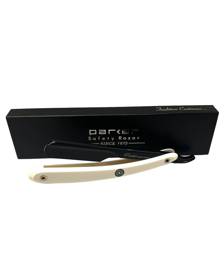 White Handle Razor Parker PTWBA - White Handle Push Type Razor – SGPomades