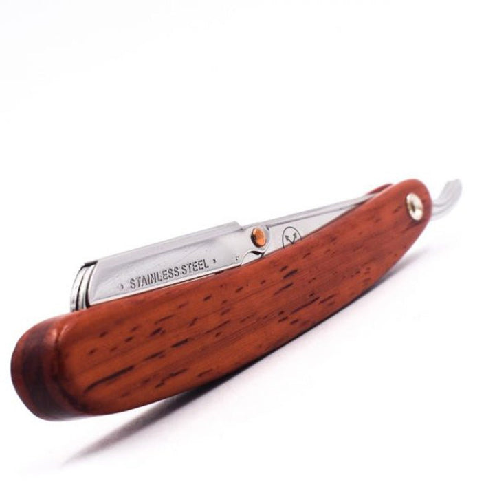 Parker SRRW- Rosewood Handle Stainless Steel Clip Type Straight Edge Razor SGPomades Discover Joy in Self Care