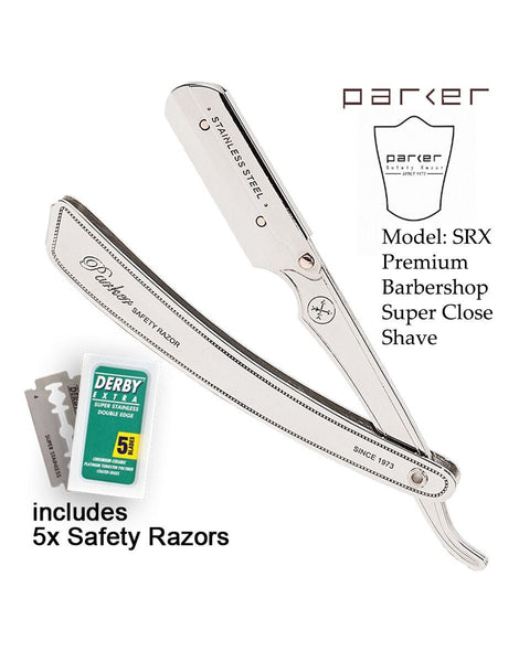 Parker SRX Stainless Steel Straight Edge Razor – SGPomades