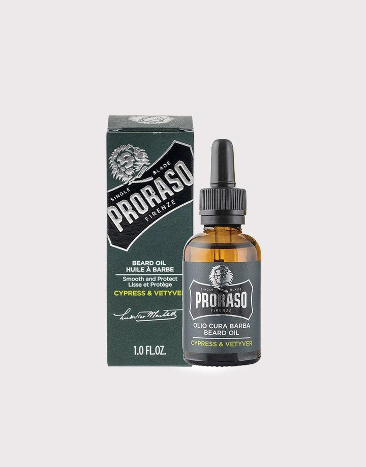 Proraso Beard Oil 30ml - Cypress & Vetyver - SGPomades Discover Joy in Self Care