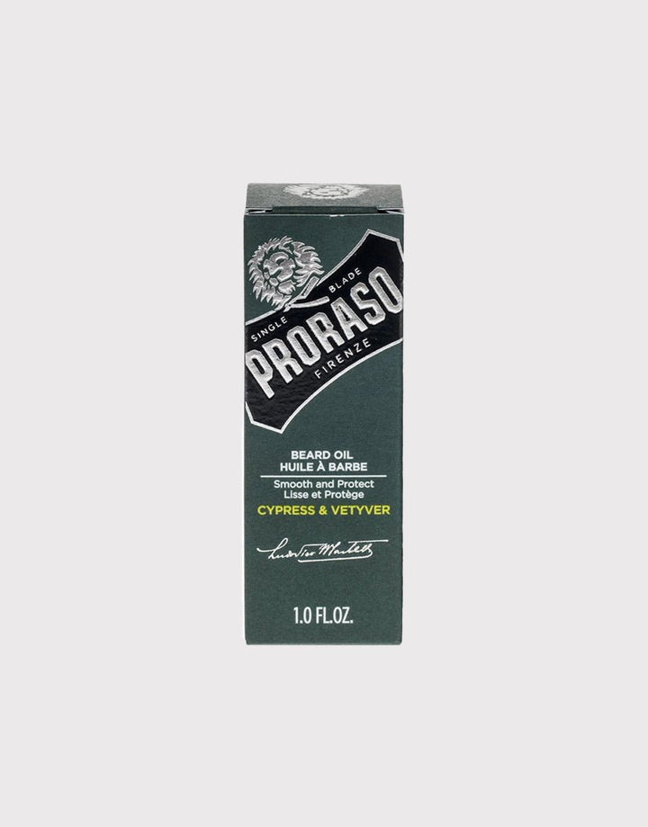 Proraso Beard Oil 30ml - Cypress & Vetyver SGPomades Discover Joy in Self Care