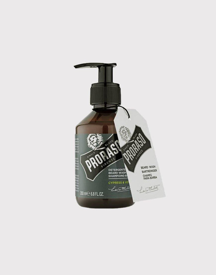 Proraso Beard Wash 200ml - Cypress & Vetyver - SGPomades Discover Joy in Self Care