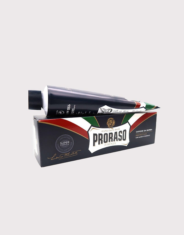 Proraso Blue Shaving Cream in a Tube 150ml - Aloe & Vitamin E SGPomades Discover Joy in Self Care