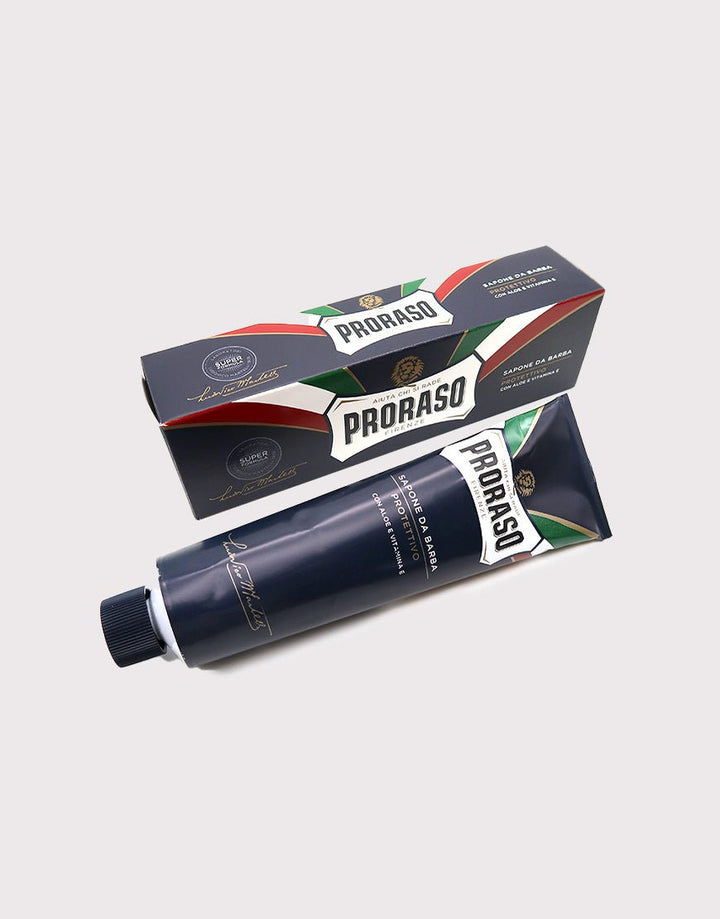 Proraso Blue Shaving Cream in a Tube 150ml - Aloe & Vitamin E SGPomades Discover Joy in Self Care