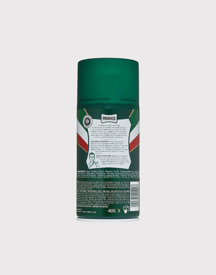 Proraso Green Shaving Foam 300ml - Menthol & Eucalyptus SGPomades Discover Joy in Self Care