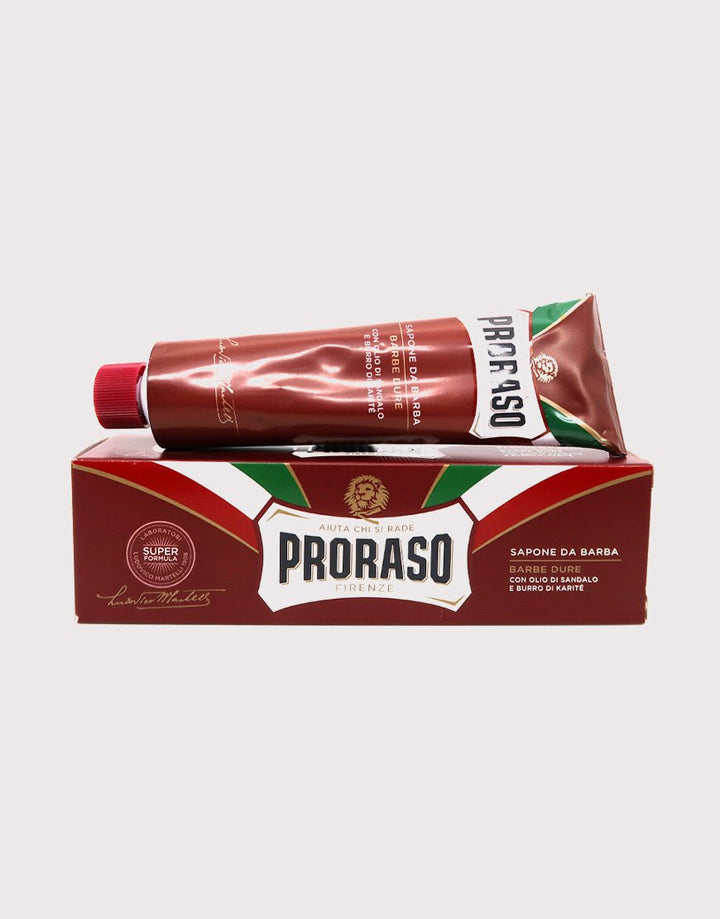 Proraso Red Shaving Cream in a Tube 150ml - Sandalwood Oil & Shea Butter SGPomades Discover Joy in Self Care