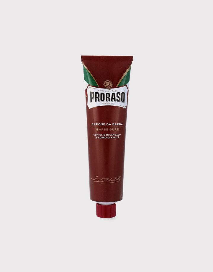 Proraso Red Shaving Cream in a Tube 150ml - Sandalwood Oil & Shea Butter SGPomades Discover Joy in Self Care