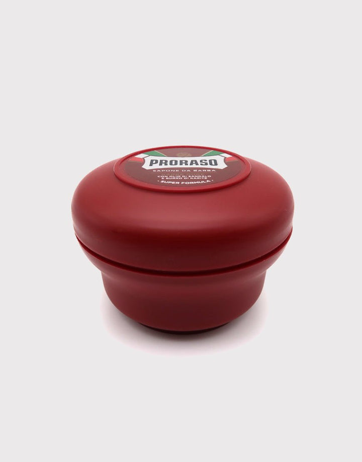Proraso Red Shaving Soap in a Bowl 150ml - Sandalwood Oil & Shea Butter SGPomades Discover Joy in Self Care