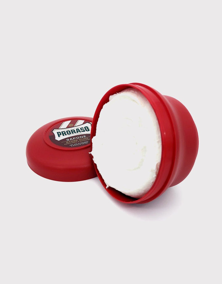 Proraso Red Shaving Soap in a Bowl 150ml - Sandalwood Oil & Shea Butter SGPomades Discover Joy in Self Care