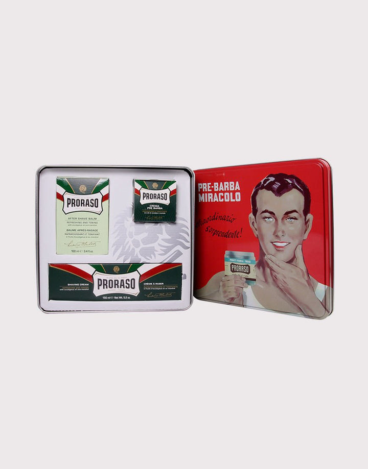Proraso Vintage Selection Gino Shaving Gift Set - Menthol & Eucalyptus SGPomades Discover Joy in Self Care
