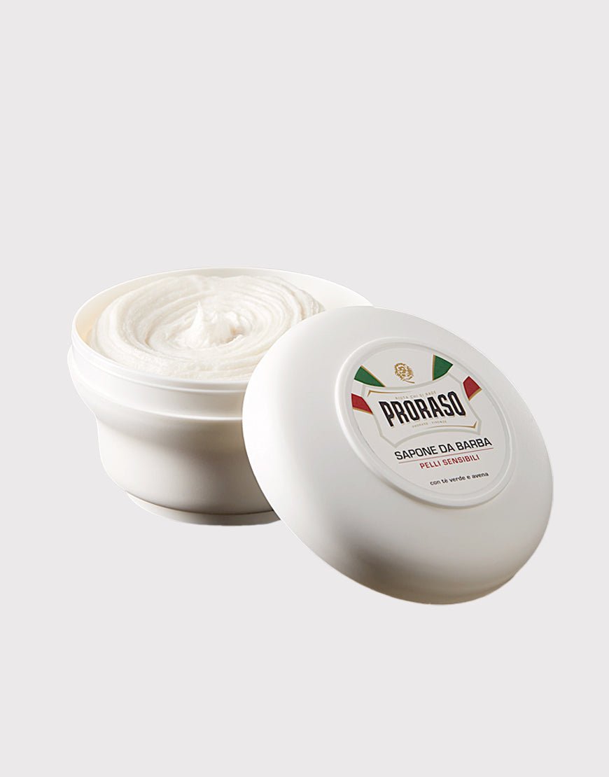 Proraso White Shaving Soap in a Bowl 150ml For Sensitive Skin (Green