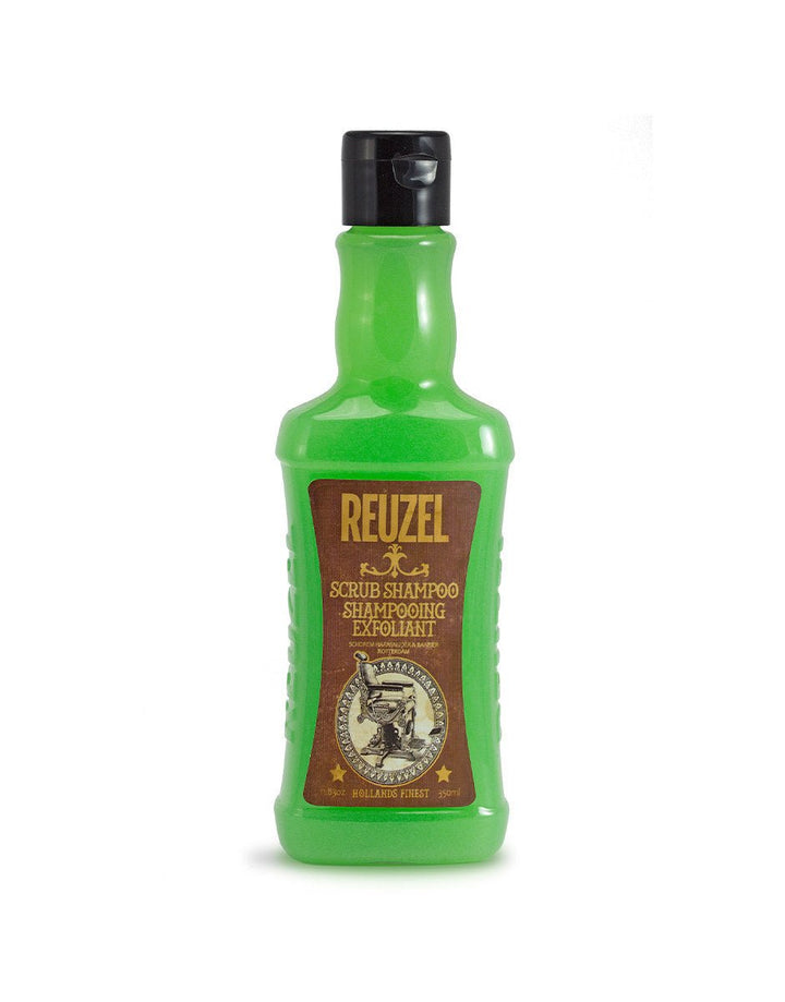 Reuzel Scrub Shampoo 350ml Deep Cleaning Hair & Scalp Exfoliation SGPomades Discover Joy in Self Care