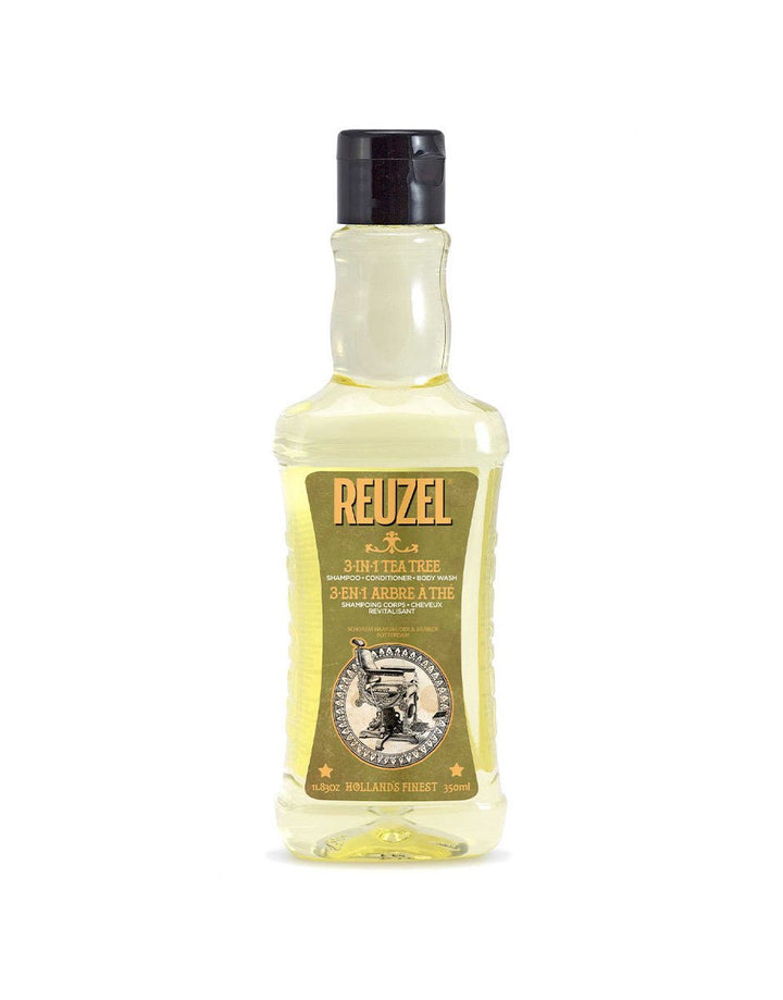 Reuzel Tea Tree 3 in 1 Shampoo, Conditioner, Bodywash SGPomades Discover Joy in Self Care