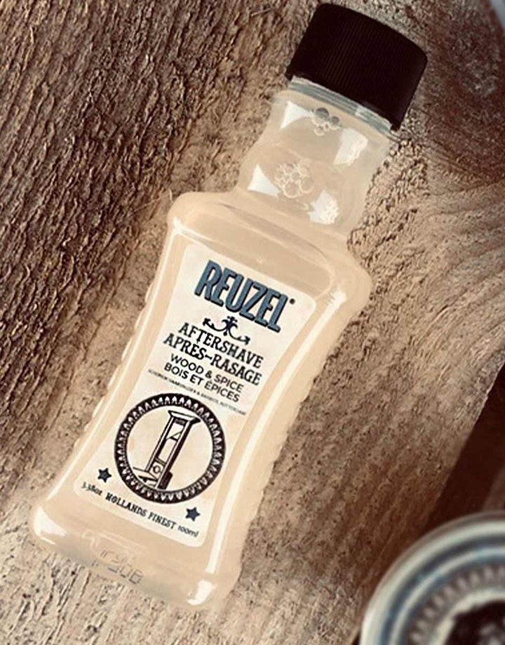 Reuzel Wood & Spice Aftershave 100ml SGPomades Discover Joy in Self Care