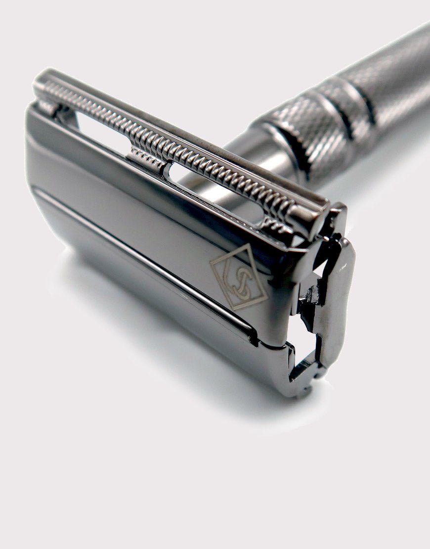 Supurge Razor Ubersuave Eco-Razor Gun Metal Butterfly Open Double Edge Razor – SGPomades