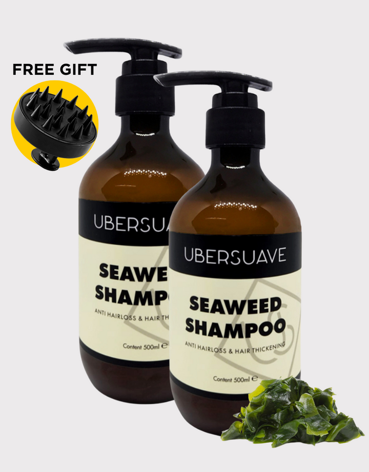 Ubersuave Seaweed Shampoo 500ml (Anti Hair-loss, Anti Dandruff & Hair Thickening) SGPomades Discover Joy in Self Care