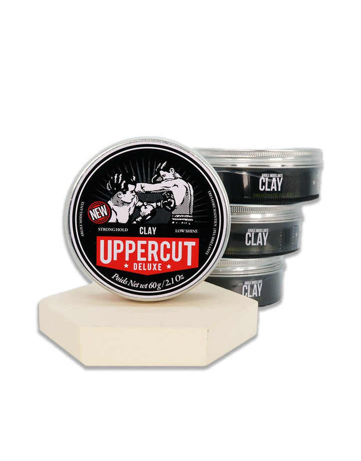 Uppercut Deluxe Clay - Strong Hold Low Shine SGPomades Discover Joy in Self Care