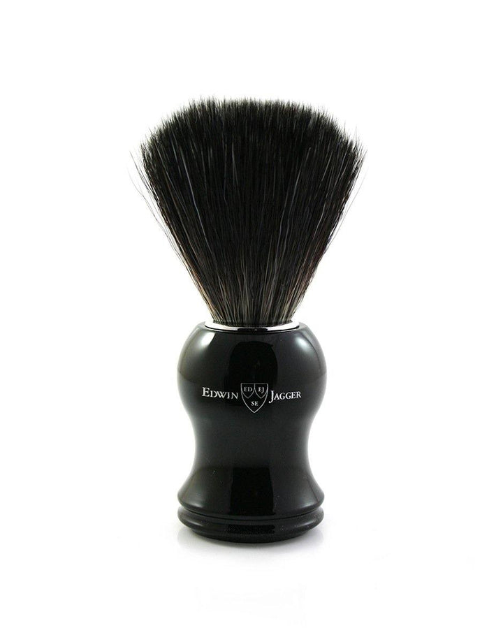 Edwin Jagger 21P36 Imitation Ebony Shaving Brush (Black Synthetic Brush) - SGPomades Discover Joy in Self Care