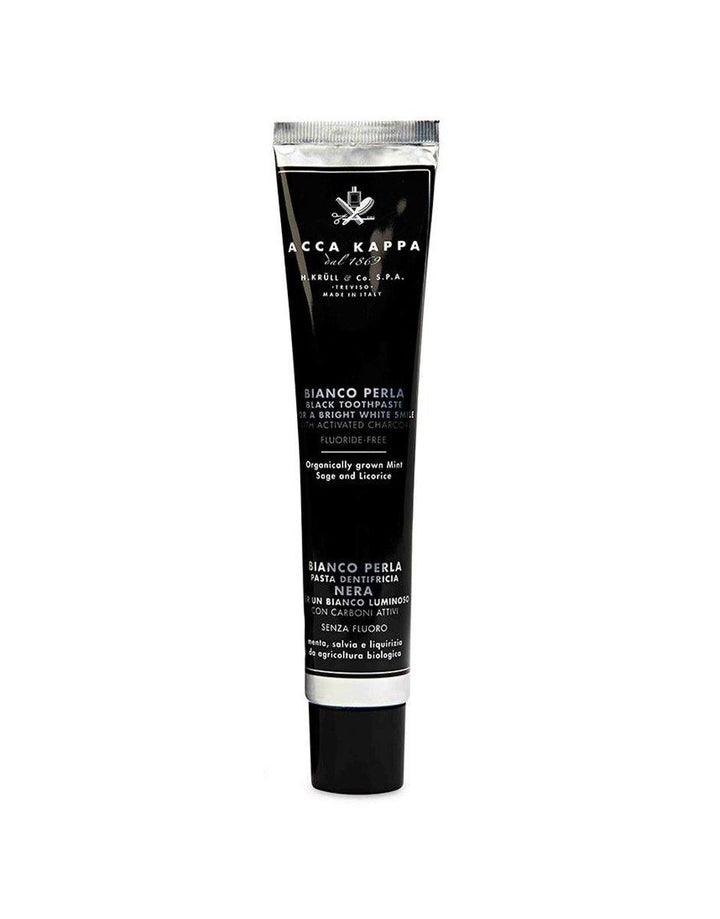 Acca Kappa Black Toothpaste Activated Charcoal 100ml - SGPomades Discover Joy in Self Care