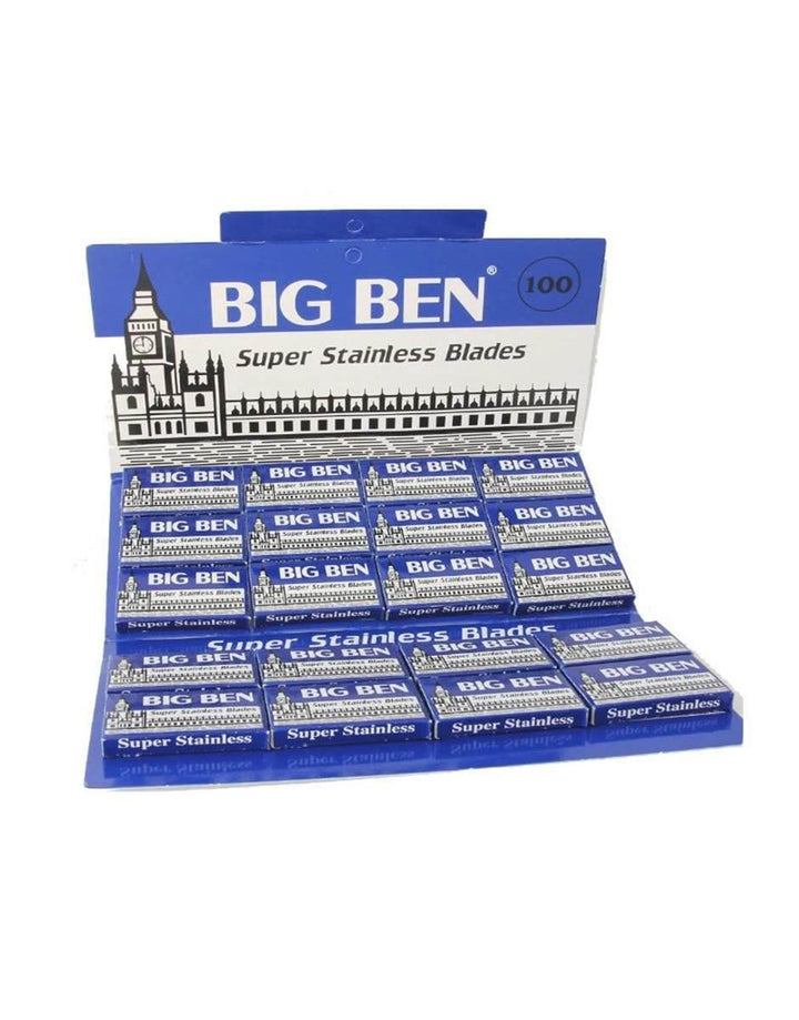 100 Blades of Big Ben Super Stainless Double Edge Razor Blades - SGPomades Discover Joy in Self Care