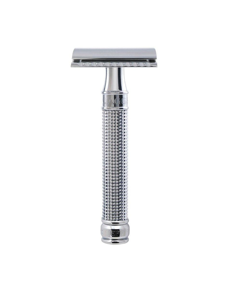 Edwin Jagger - DE Series - 3D Laser Diamond Knurled Handle Double Edge Safety Razor - SGPomades Discover Joy in Self Care